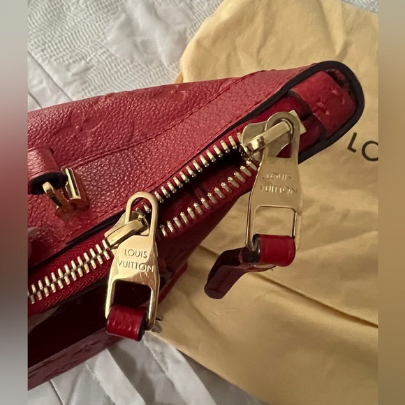 Louis Vuitton Monogram Empreinte Bastille MM- Red - Picture 11 of 12